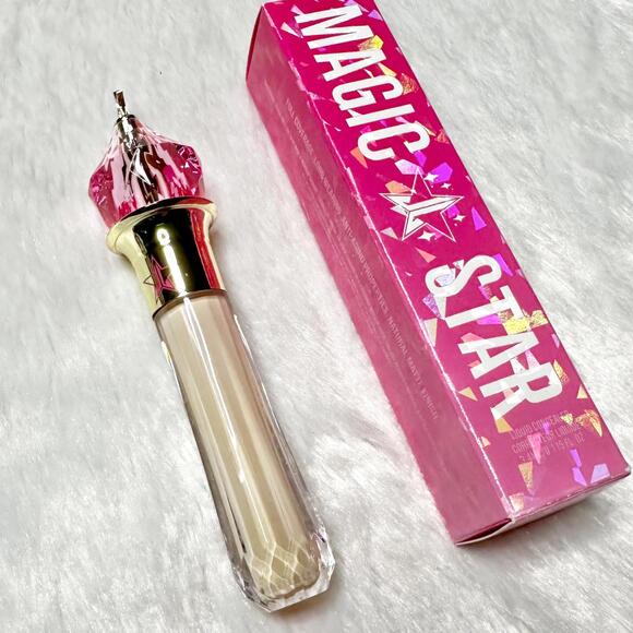 NIB Jeffree Star Magic Star Pale Yellow Color Correcting Concealer Full Sz 3.4ml - Picture 3 of 12